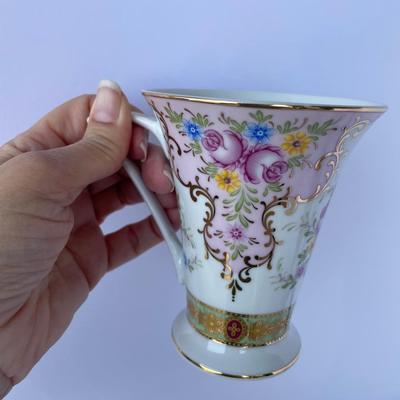 Granny Decor Teacups, Glass Candle Holders