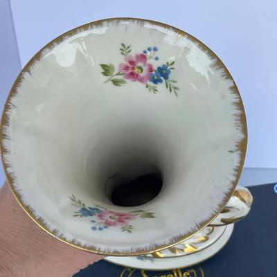 Granny Decor Teacups, Glass Candle Holders