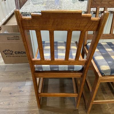 TWO SOUTHWEST BAR CHAIRS
