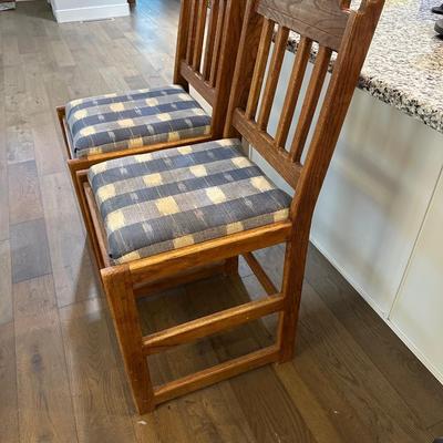 TWO SOUTHWEST BAR CHAIRS