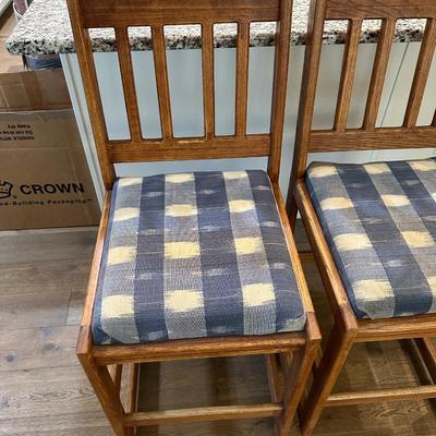 TWO SOUTHWEST BAR CHAIRS