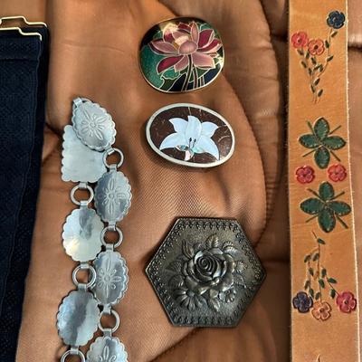 VARIETY OF LADIES BELTS AND BUCKLES