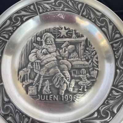 Belleek Angel Bell, Norwegian Pewter Plates