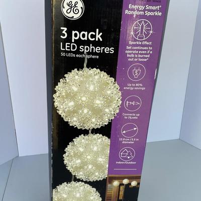 3 Pack LED Hanging Spheres