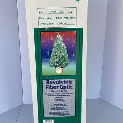 Revolving Fiber Optic Christmas Tree