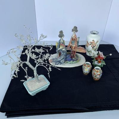 More Asian Decor, Jadeite and Glass Trees