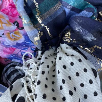 Fashion Scarves in Tote