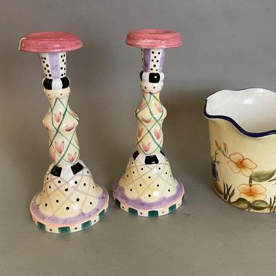 K869 Handpainted Ashley Collection Pottery Lot
