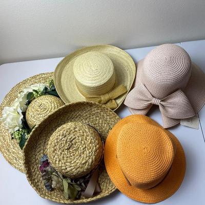 Lot of 5 Summer Hats