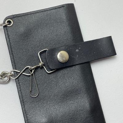 Leather Chain Wallet Born to Ride
