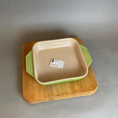 K882 Le Cruset Green Baking Pan With Handler