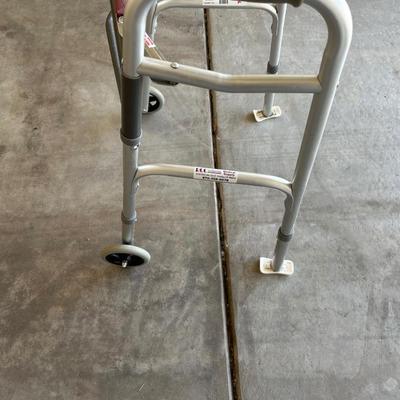NOVA WALKER WITH HAND BRAKE, WALKER, BATH CHAIR AND CANE