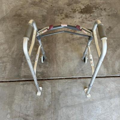 NOVA WALKER WITH HAND BRAKE, WALKER, BATH CHAIR AND CANE