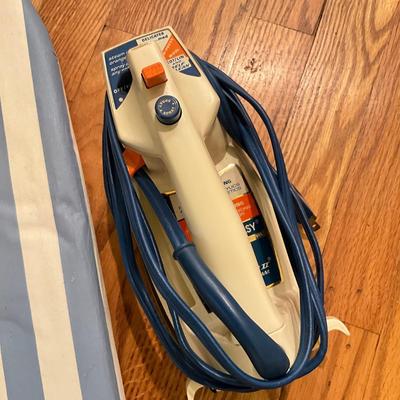 K905 Large Lot of Cleaning Brooms and Ironing Board