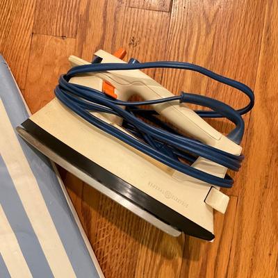 K905 Large Lot of Cleaning Brooms and Ironing Board