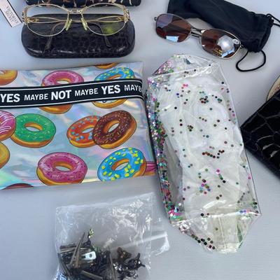 New Sunglasses, readers, Makeup Bags