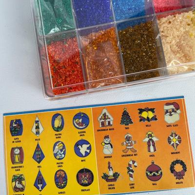 Vintage Stain Glass kit, Paint by number kit