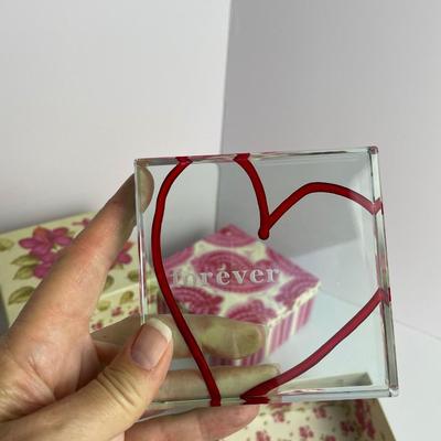 Valentines Decor, World Heart Paperweight