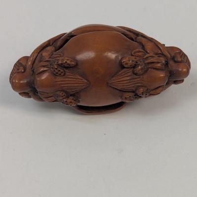 Vintage Carved Dragon Wood Carving Boxwood Decorative Sculpture
