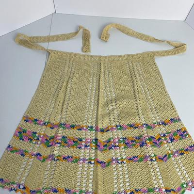 Great Vintage Crochet Apron and Handiwork