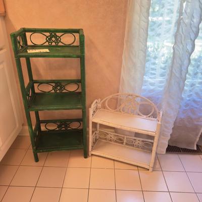 G933 Painted Three Tier Stand and Wall Shelf