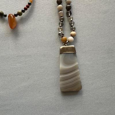 NECKLASES, ONE WITH MATCHING BRACELET