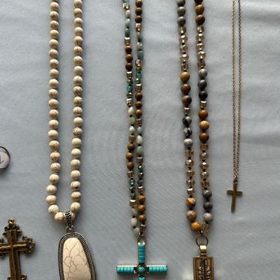 RELIGIOUS NECKLACES AND CROSS RING