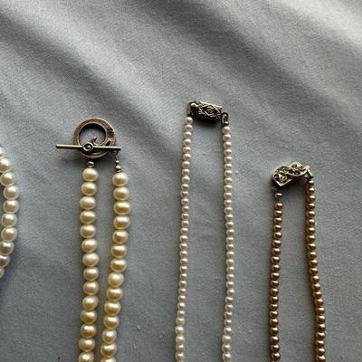 PEARL NECKLACES AND BRACELET