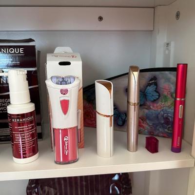 SKIN CARE ITEMS AND CURLING IRON
