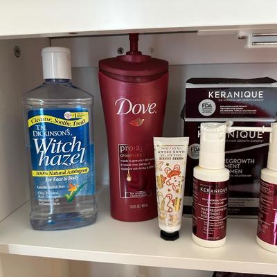 SKIN CARE ITEMS AND CURLING IRON