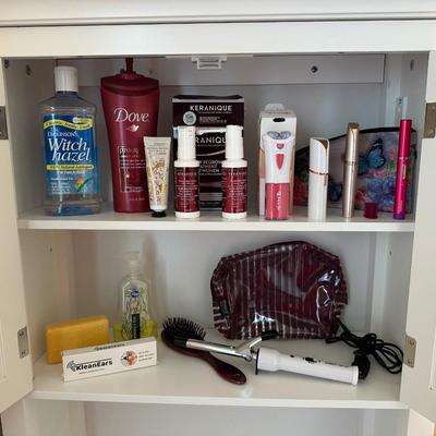 SKIN CARE ITEMS AND CURLING IRON