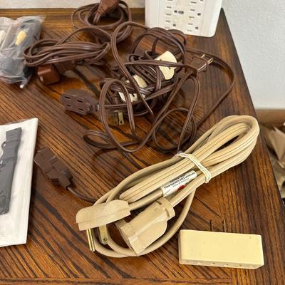 MISC CABLES AND PLUGS, CLOCK AND MORE