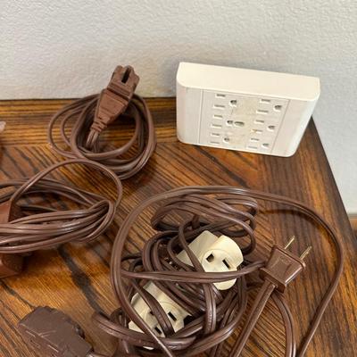 MISC CABLES AND PLUGS, CLOCK AND MORE