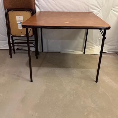 MECO CARD TABLE WITH 2 CHAIRS