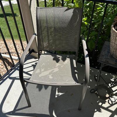2 MORE PATIO CHAIRS AND PLANT STAND