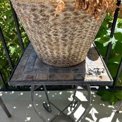 2 MORE PATIO CHAIRS AND PLANT STAND