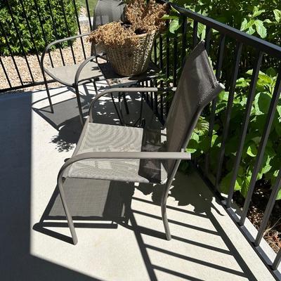 2 MORE PATIO CHAIRS AND PLANT STAND