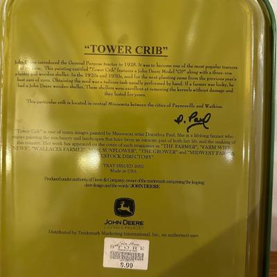 JOHN DEERE TRAY AND TIN CANISTERS