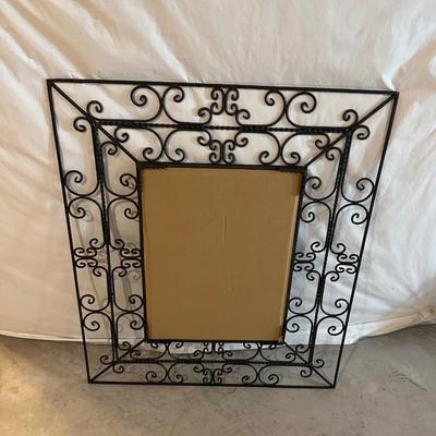 METAL FIREPLACE MIRROR