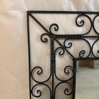 METAL FIREPLACE MIRROR