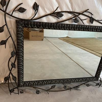 LEAFS AND BRANCHES METAL MIRROR