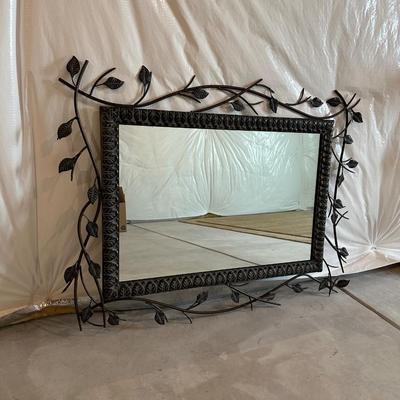 LEAFS AND BRANCHES METAL MIRROR