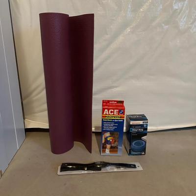YOGA MAT, KNEE BRACE, TOILET CUSHION AND HEART RATE MONITOR