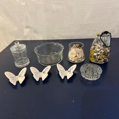 BUTTERFLIES AND GLASS