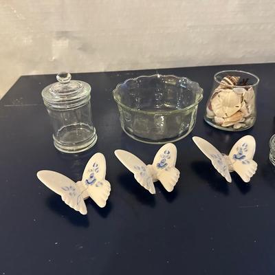 BUTTERFLIES AND GLASS