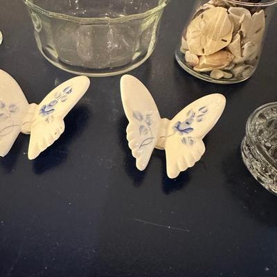 BUTTERFLIES AND GLASS