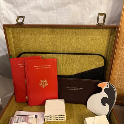 BRIEF CASE, BULLETIN BOARD AND OFFICE SUPPLIES