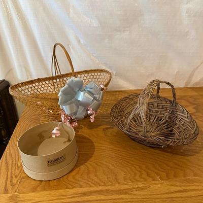 LONGERBERGER BASKET, HANDMADE BASKET AND OTHERS
