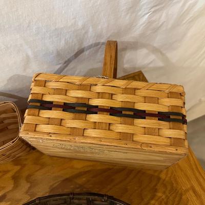 LONGERBERGER BASKET, HANDMADE BASKET AND OTHERS