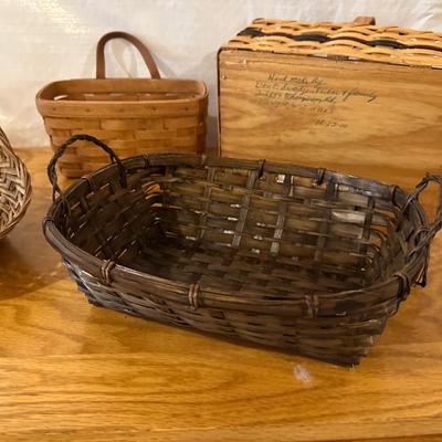 LONGERBERGER BASKET, HANDMADE BASKET AND OTHERS